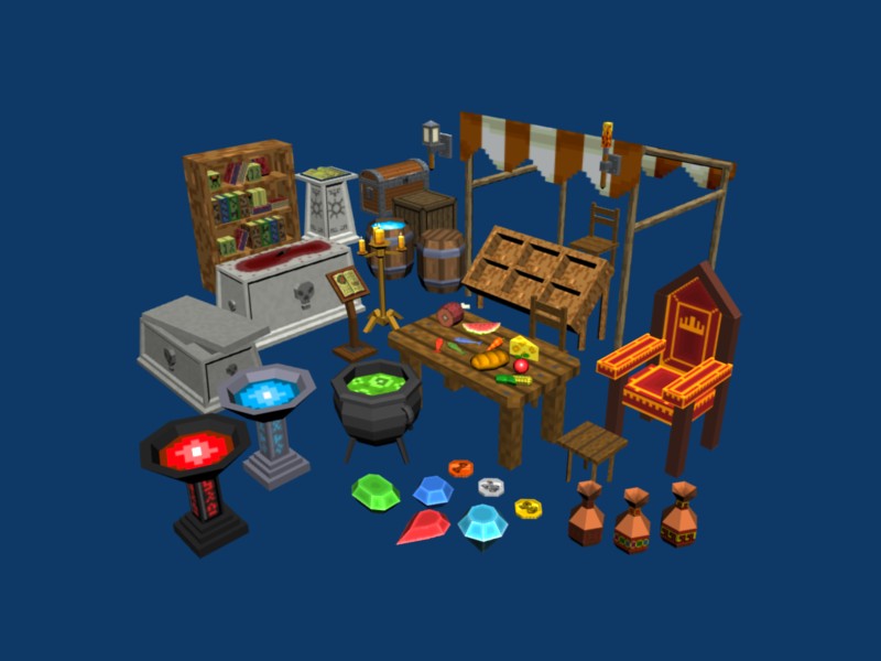 Pixel Dungeons Set1 - Props and stuff preview image 2